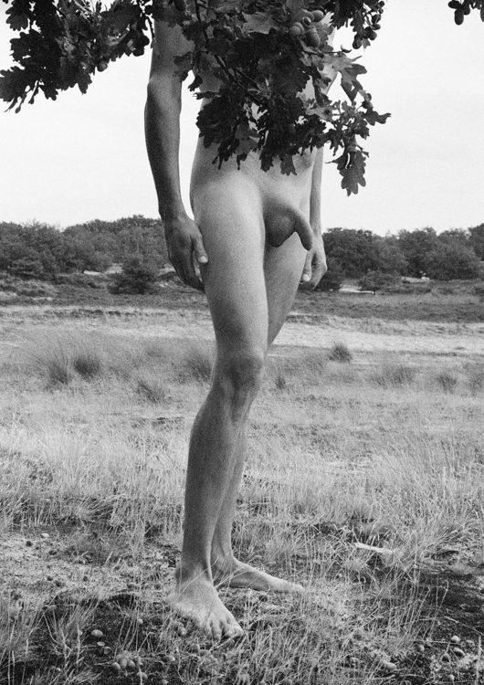 Male venus black and white photography