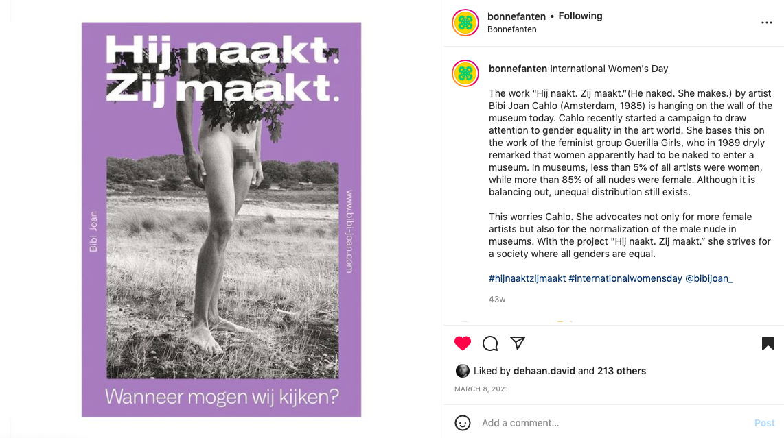 Hij naakt. Zij maakt. Bonnefanten Museum